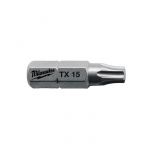 Біта MILWAUKEE, TX20, 25мм, (25шт), пластикова коробка (4932399596)