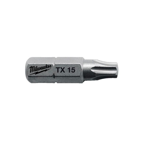 Біта MILWAUKEE, TX20, 25мм, (25шт), пластикова коробка (4932399596)