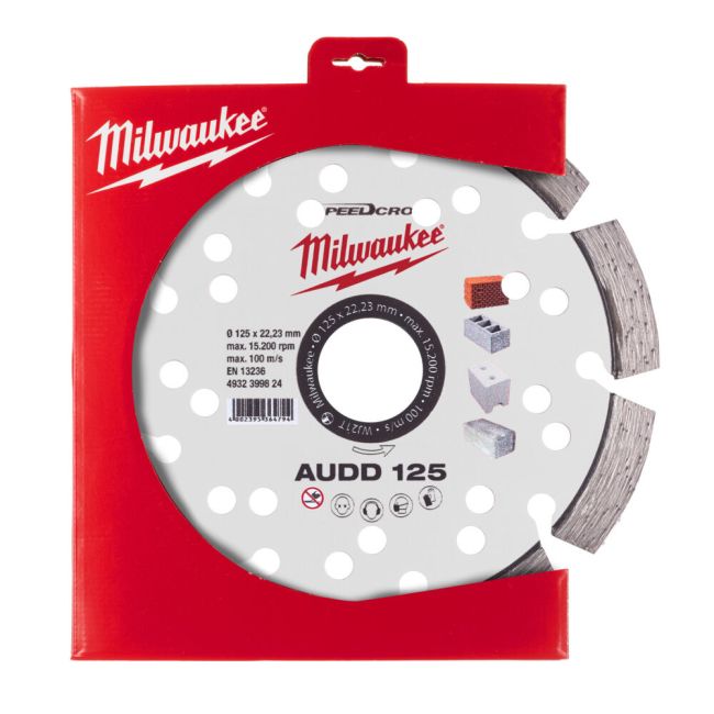 Диск алмазний Speedcross MILWAUKEE AUDD 125, діаметр 125мм (бетон, цегла, асфальт) (4932399824)