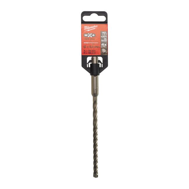 Бур SDS-PLUS MX4 MILWAUKEE, діаметр 6,5х165х100мм (4932430146)