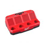 Зарядний пристрій MILWAUKEE, M12 C4 (для 4х акумуляторів М12) (4932430554)