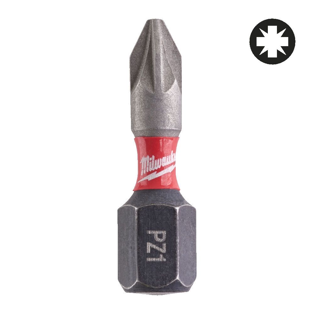 Біта SHOCKWAVE MILWAUKEE, PZ1, 25мм, (2шт) (4932430860)
