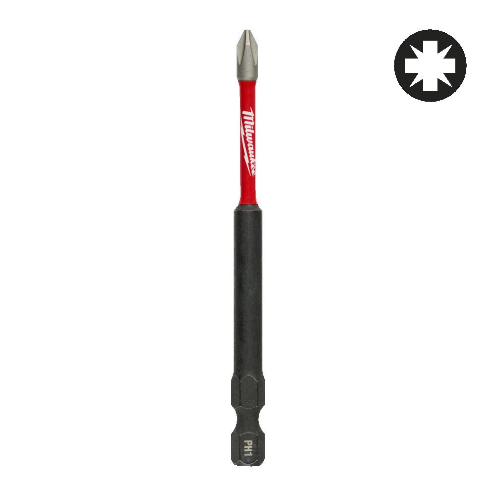 Биты для шуруповерта Milwaukee Shockwave PZ1 x 90 мм (1шт) (4932430862)