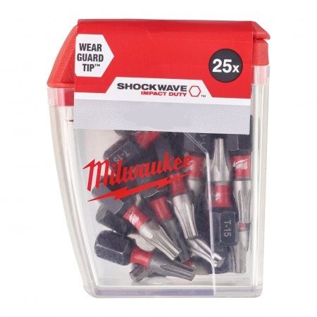 Бита для шуруповерта Milwaukee Shockwave 30xLife PZ2, 25 мм, 25 шт. (4932430864)