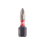 Біта SHOCKWAVE MILWAUKEE, PZ2, 50мм, (10шт), пластикова коробка (4932430866)