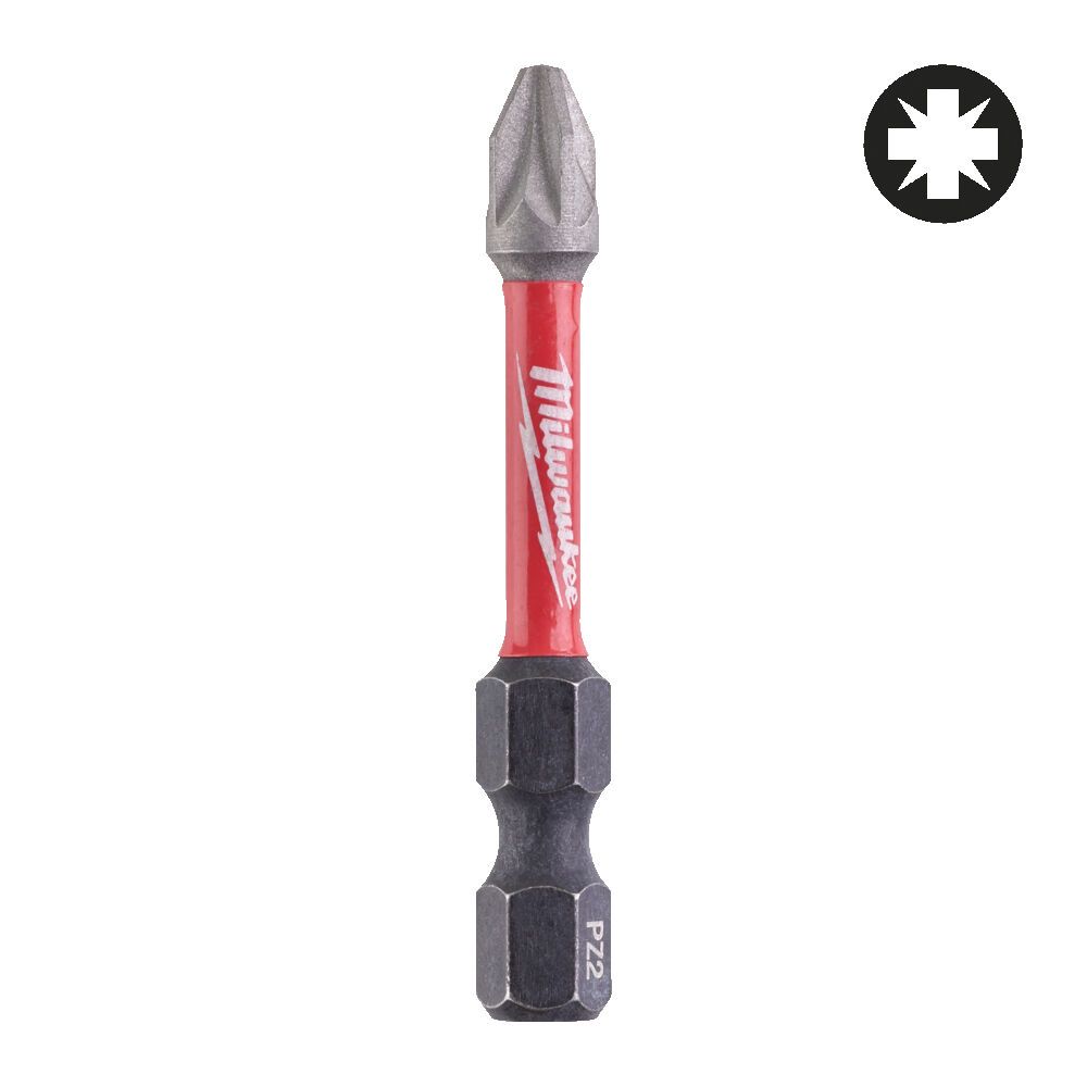 Бита для шуруповерта Milwaukee Schockwave 30xLife CD PZ2, 50 мм, 10 шт. (4932430866)