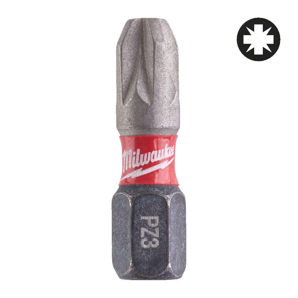 Биты Milwaukee SHOCKWAVE PZ3, 25 мм (4932430869)