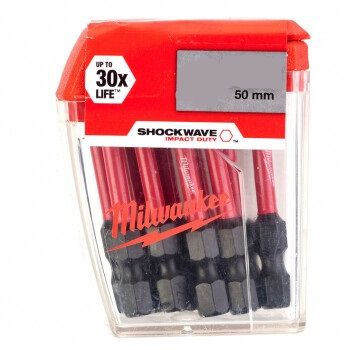 Бита Milwaukee Shockwave TX25 50 мм, 10 шт (4932430882)
