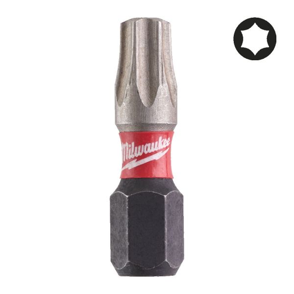 Біта SHOCKWAVE MILWAUKEE, TX27, 25мм, (2шт) (4932430884)