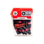 Біта SHOCKWAVE MILWAUKEE, TX30, 25мм, (25шт), пластикова коробка (4932430886)