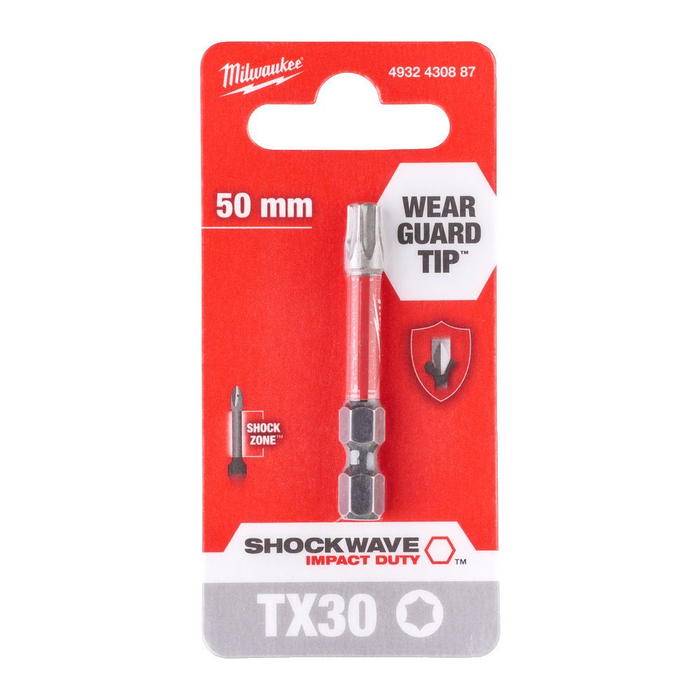 Біта SHOCKWAVE MILWAUKEE, TX30, 50мм (4932430887)