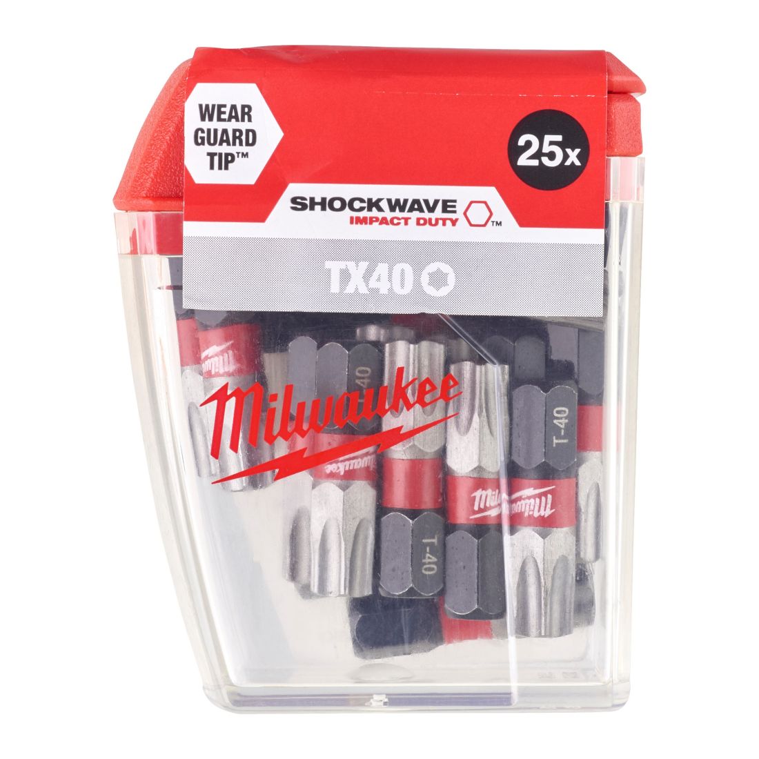 Биты Milwaukee SHOCKWAVE TX40, 25 мм (4932430889)