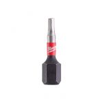 Біта SHOCKWAVE MILWAUKEE, Hex4, 25мм, (2шт) (4932430895)