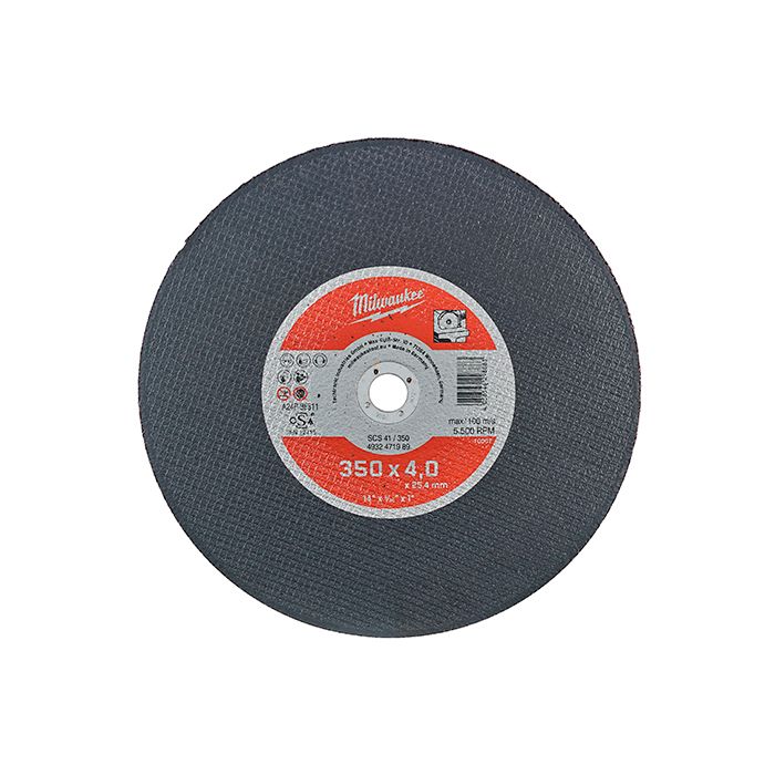 Диск відрізний по металу MILWAUKEE, SCS 41/125х1 PRO+, діаметр 125мм (4932451487)
