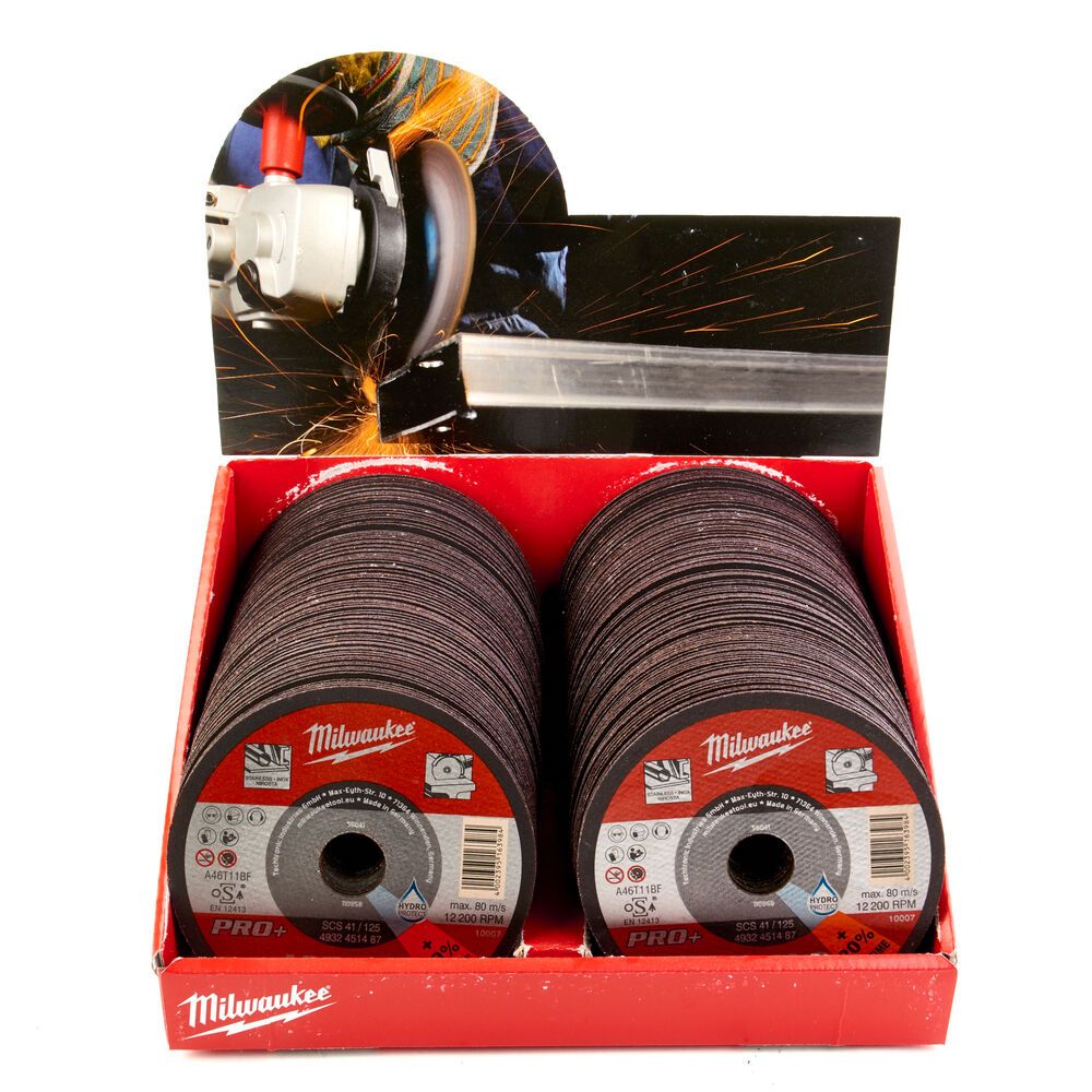 Диск відрізний по металу SCS 41/125x1 PRO+, діаметр 125мм, (дисплей 200 шт) (4932451488)