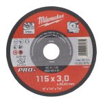 Диск відрізний по металу MILWAUKEE, SCS 41/115х3 PRO+, діаметр 115мм (4932451491)