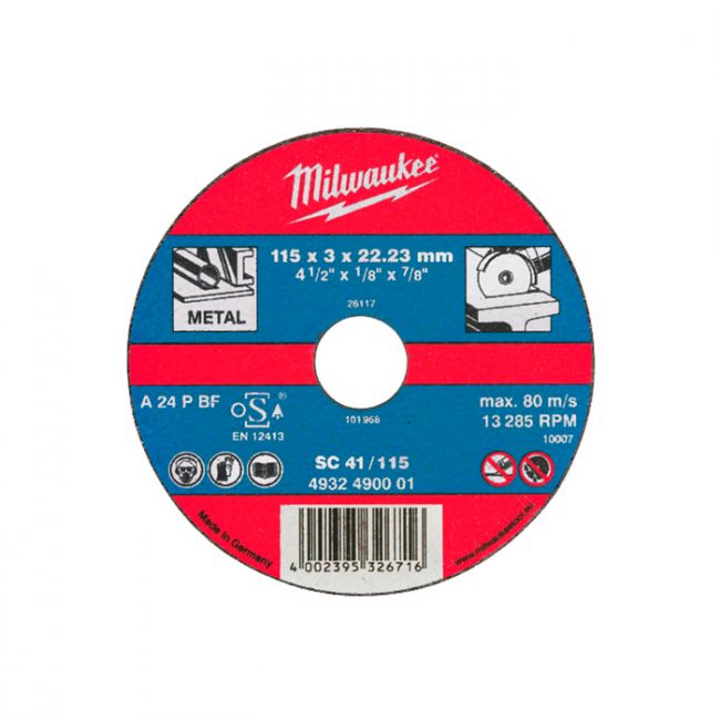 Диск по металлу Milwaukee PRO+ SC41/125 (4932451492)