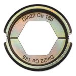 Матриця обжимна MILWAUKEE для кабелів та конекторів, DIN22 Cu 185 (4932451752)