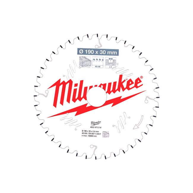 Диск для торцовочной пилы Milwaukee WCSB 190 x 30 x 40 мм (1шт) (4932459544)