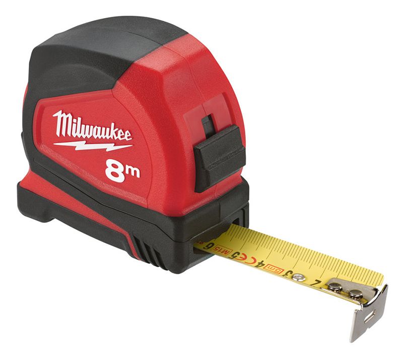 Рулетка Pro Compact MILWAUKEE, 8м (25мм), (заміна на 4932498780) (4932459594)