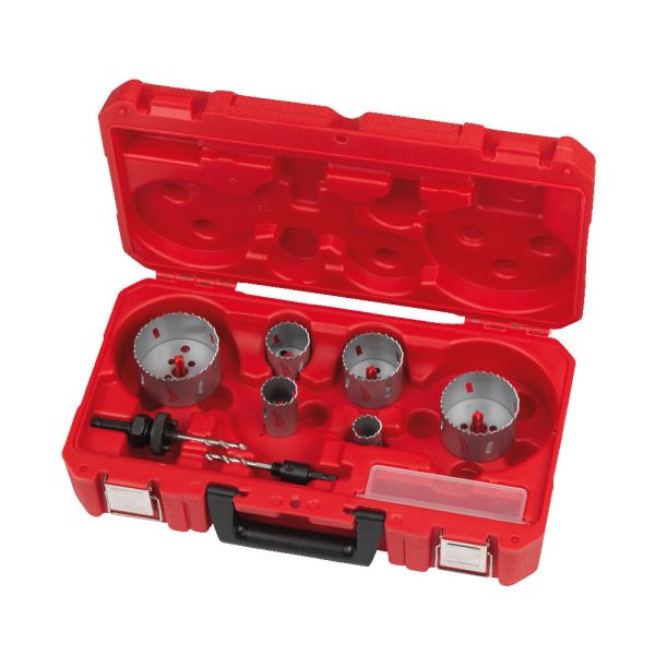 Набір коронок Holesaw BiM Contractor MILWAUKEE Set 1 (?25/32/40/54/68/76мм) (10шт.), пластиковий кейс (4932464719)