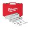Набор метрических и дюймовых головок Milwaukee 1/4 с храповиком (50 шт.) (4932464944)