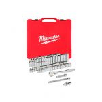 Набір головок метричних та дюймових 3/8" MILWAUKEE з храповиком , (56шт), пластиковий кейс (4932464946)