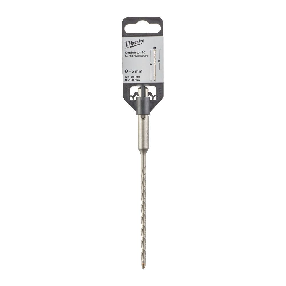 Бур SDS-PLUS Contractor MILWAUKEE діаметр 5x160х100мм (4932471214)