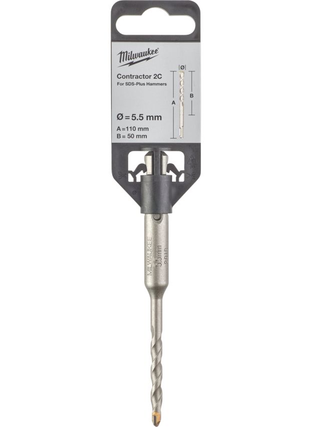 Бур SDS-PLUS Contractor MILWAUKEE діаметр 5,5x110х50мм (4932471215)