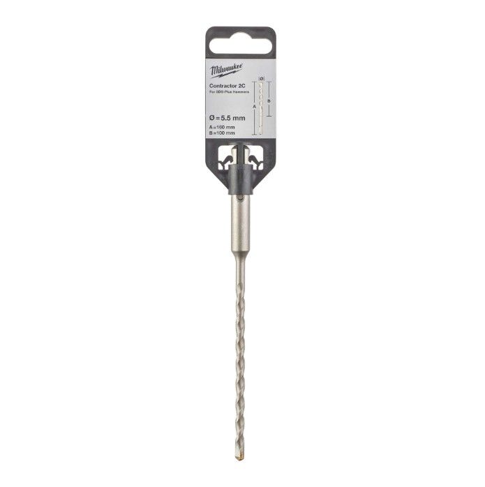Бур SDS-PLUS Contractor MILWAUKEE діаметр 5,5x160х100мм (4932471216)