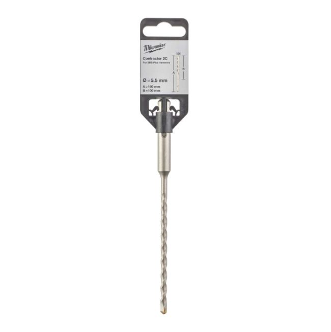 Бур SDS-PLUS Contractor MILWAUKEE діаметр 5,5x160х100мм (4932471216)