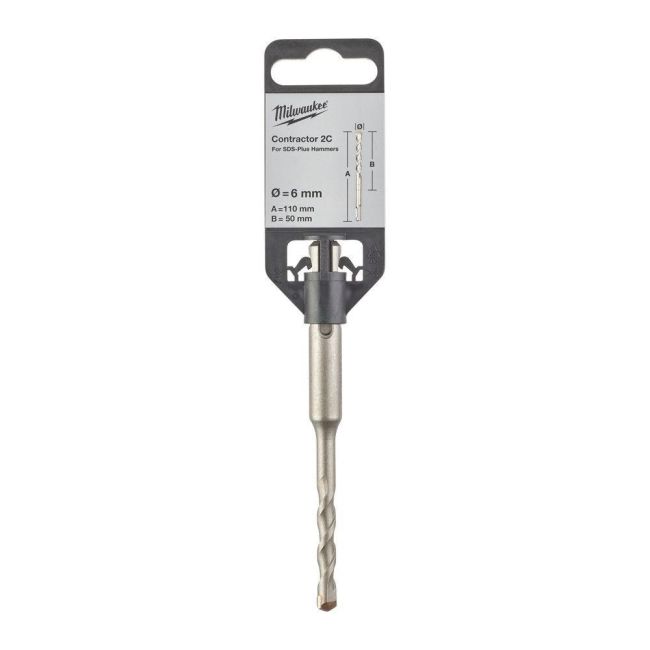 Бур SDS-PLUS Contractor MILWAUKEE діаметр 6x110х50мм (4932471217)