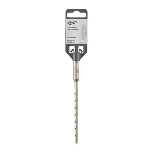 Бур SDS-PLUS Contractor MILWAUKEE діаметр 6x160х100мм (4932471218)