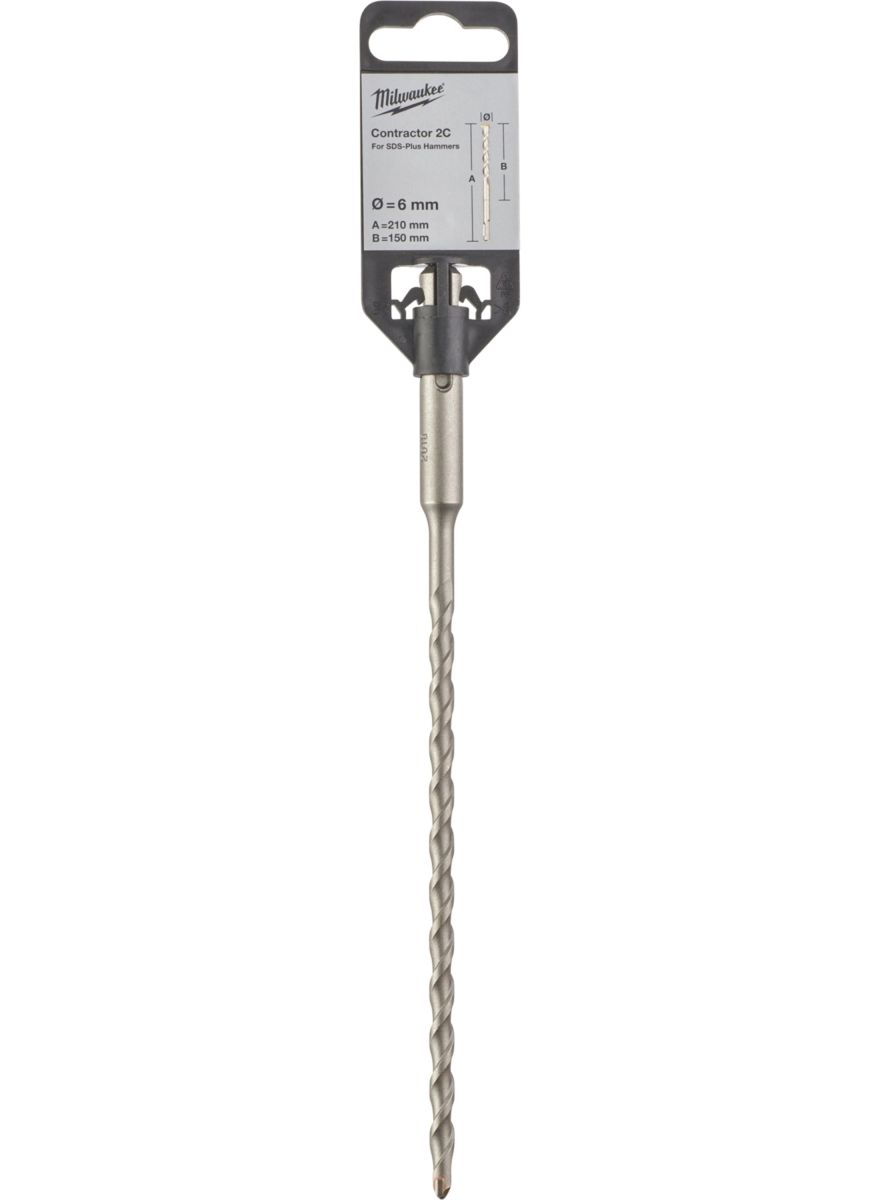 Бур SDS-PLUS Contractor MILWAUKEE діаметр 6x210х150мм (4932471219)