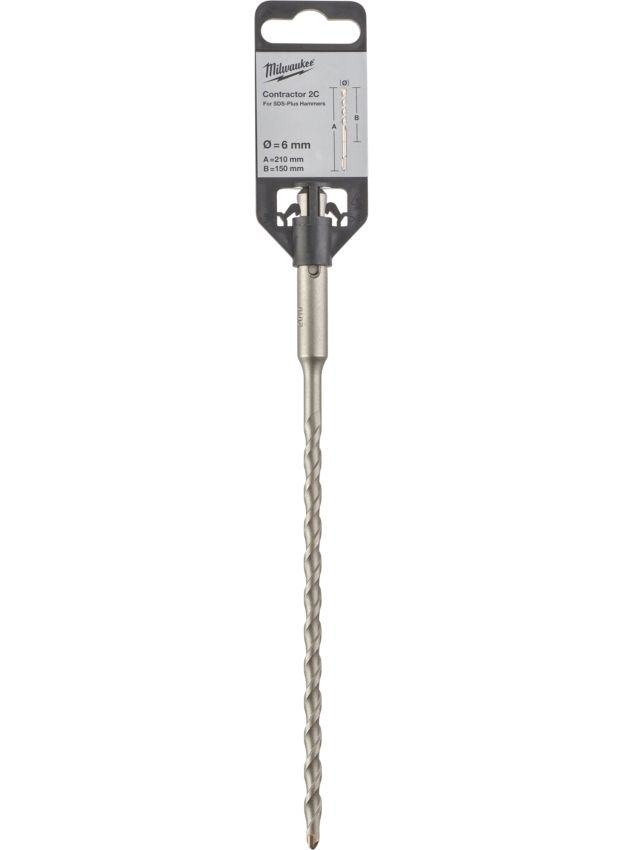Бур SDS-PLUS Contractor MILWAUKEE діаметр 6x210х150мм (4932471219)