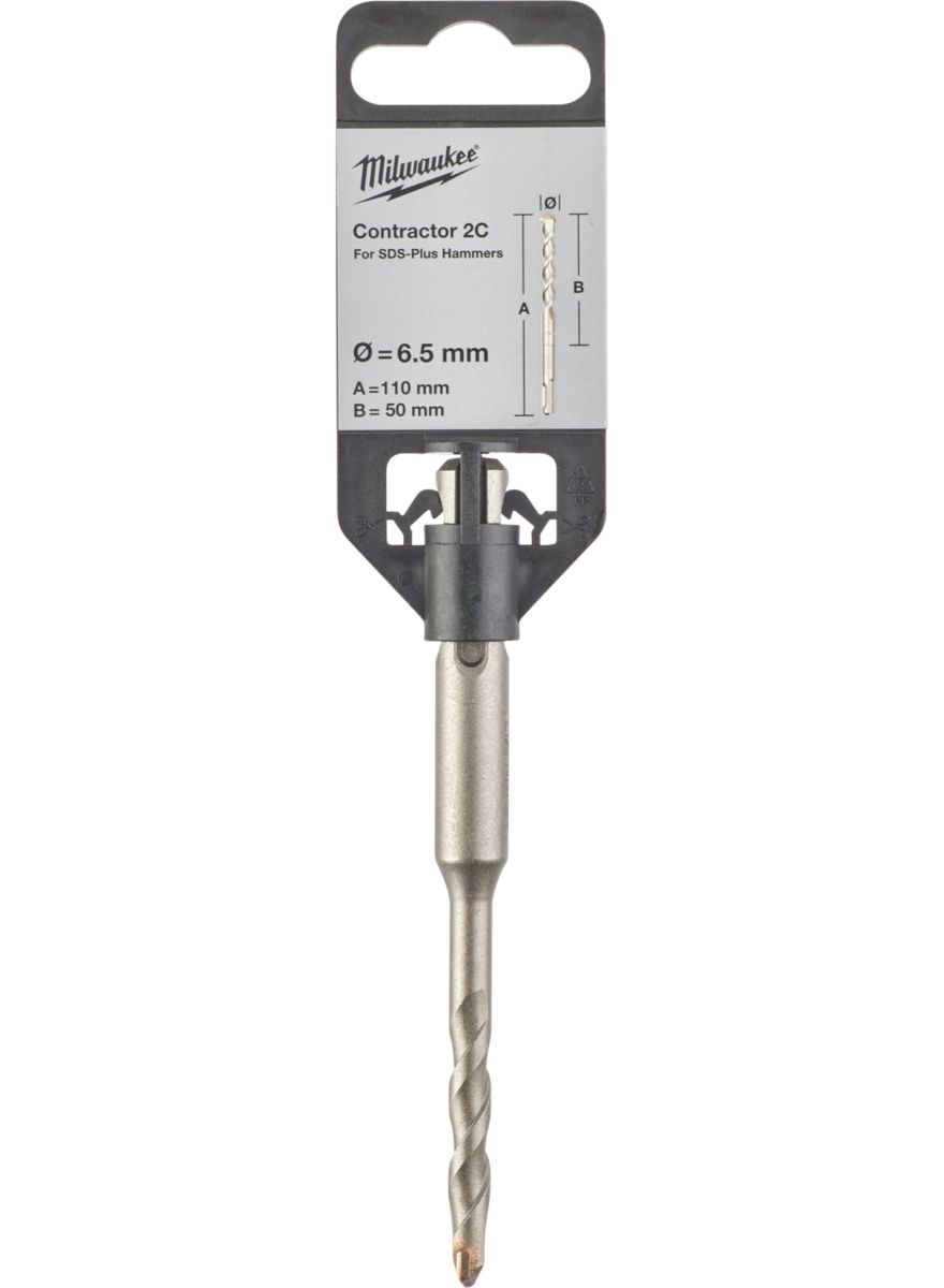 Бур SDS-PLUS Contractor MILWAUKEE діаметр 6,5x110х50мм (4932471220)