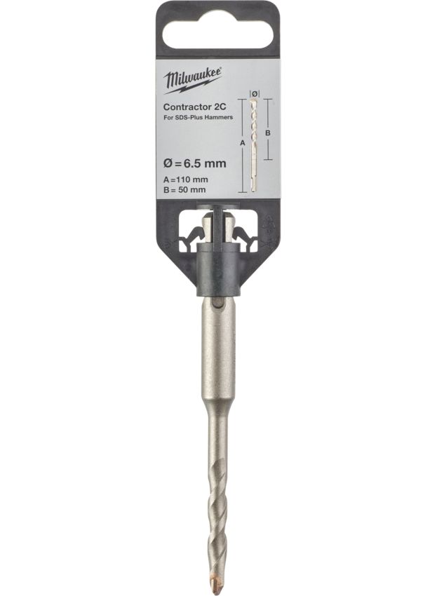 Бур SDS-PLUS Contractor MILWAUKEE діаметр 6,5x110х50мм (4932471220)