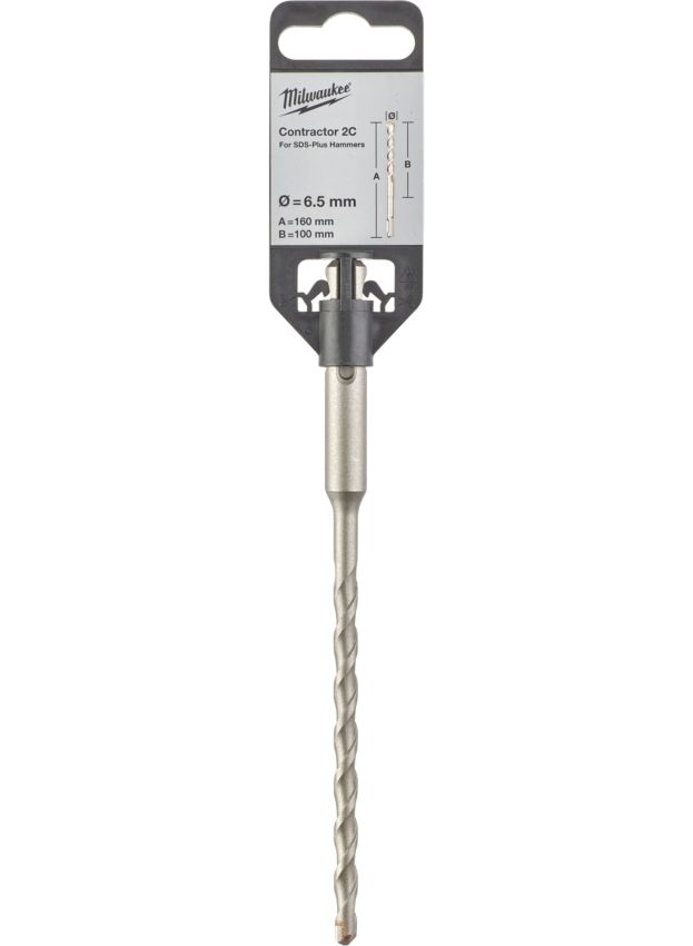 Бур SDS-PLUS Contractor MILWAUKEE діаметр 6,5x160х100мм (4932471221)