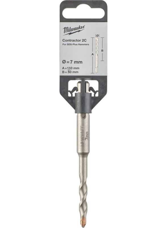 Бур SDS-PLUS Constactor MILWAUKEE діаметр 7x110х50мм (4932471224)