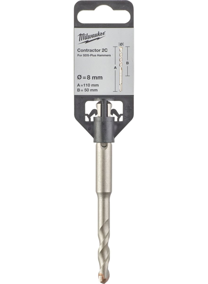 Бур SDS-PLUS Contractor MILWAUKEE діаметр 8x110х50мм (4932471227)