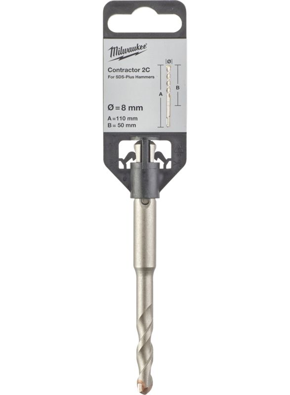 Бур SDS-PLUS Contractor MILWAUKEE діаметр 8x110х50мм (4932471227)