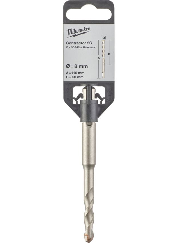 Бур SDS-PLUS Contractor MILWAUKEE діаметр 8x110х50мм (4932471227)