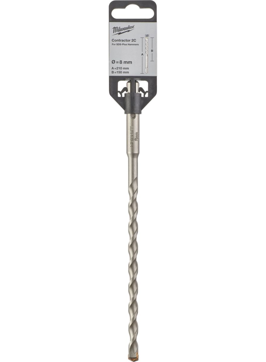 Бур SDS-PLUS Constactor MILWAUKEE діаметр 8x210х150мм (4932471229)