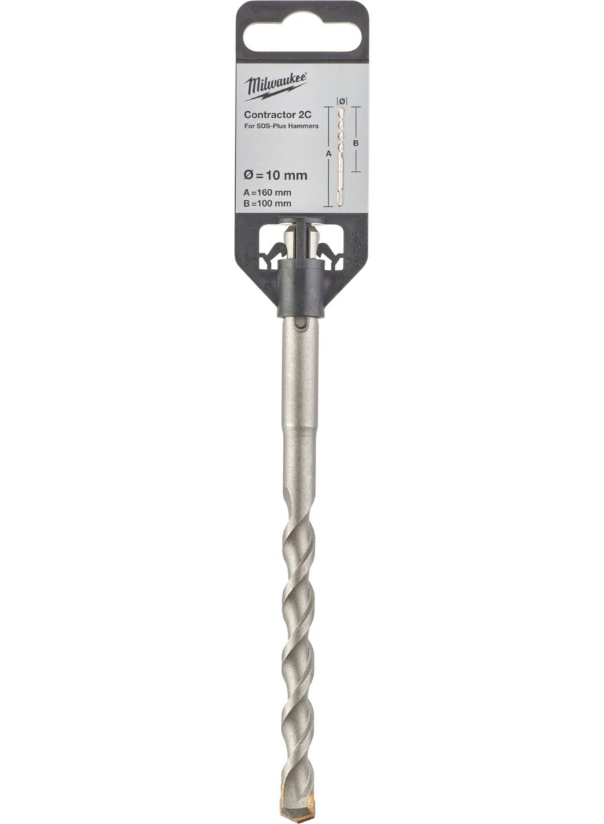 Бур SDS-PLUS Contractor MILWAUKEE діаметр 10x160х100мм (4932471233)