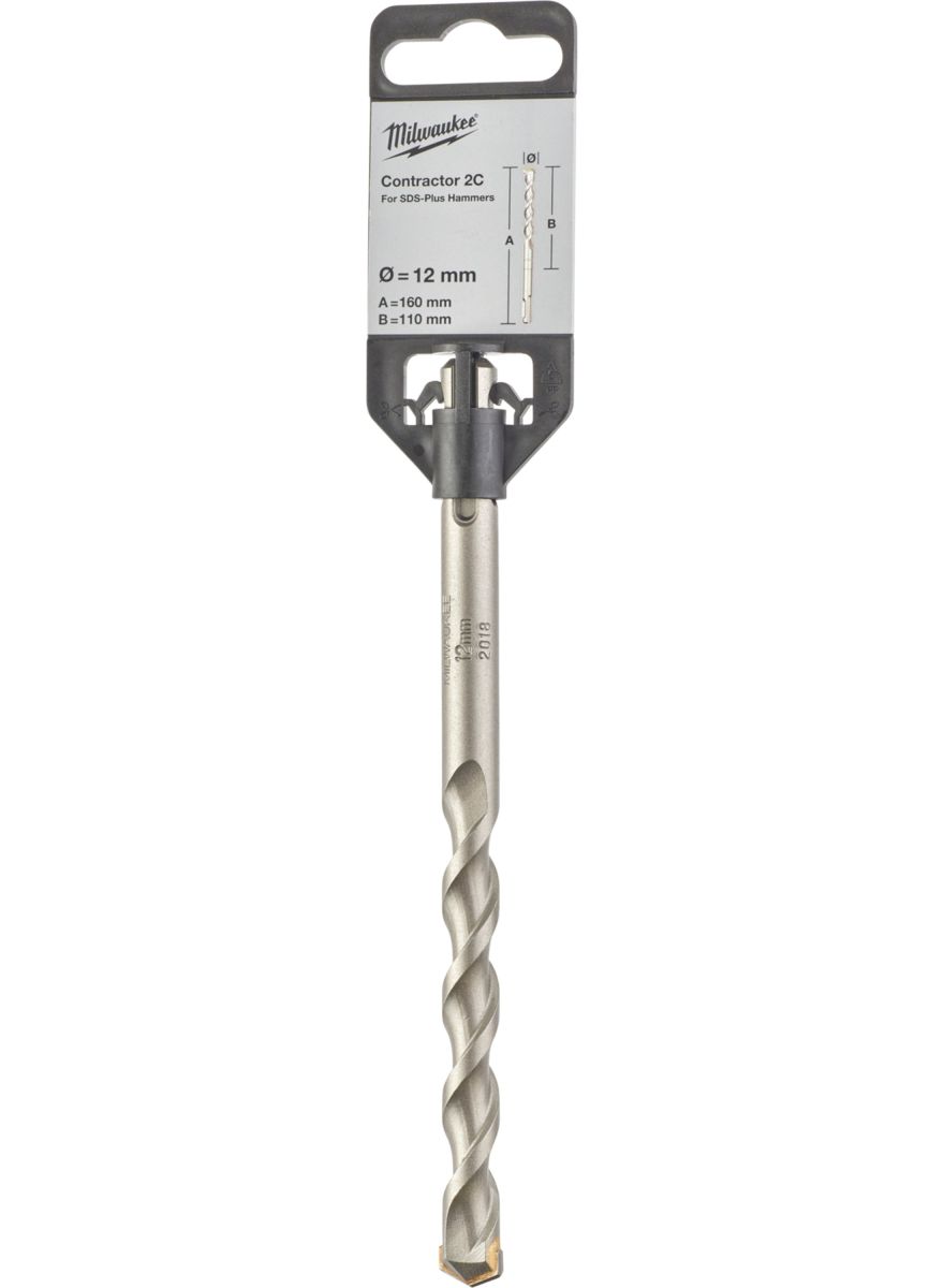Бур SDS-PLUS Contractor MILWAUKEE діаметр 12x160х100мм (4932471236)