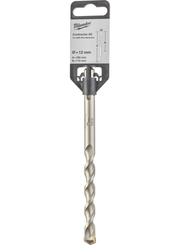 Бур SDS-PLUS Contractor MILWAUKEE діаметр 12x160х100мм (4932471236)