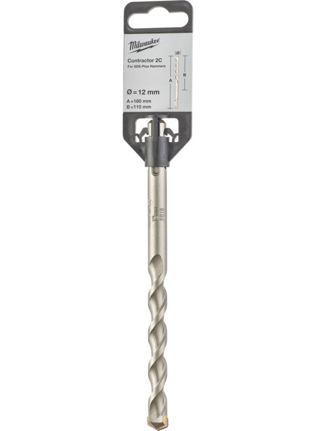 Бур SDS-PLUS Contractor MILWAUKEE діаметр 12x160х100мм (4932471236)