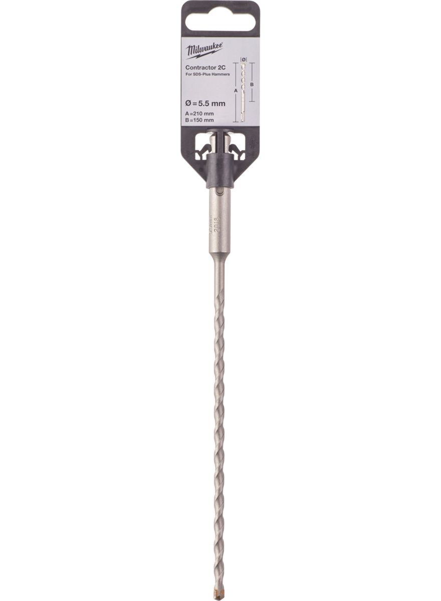 Бур SDS-PLUS Contractor MILWAUKEE діаметр 5,5x210х150мм (4932471264)