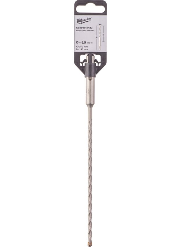 Бур SDS-PLUS Contractor MILWAUKEE діаметр 5,5x210х150мм (4932471264)