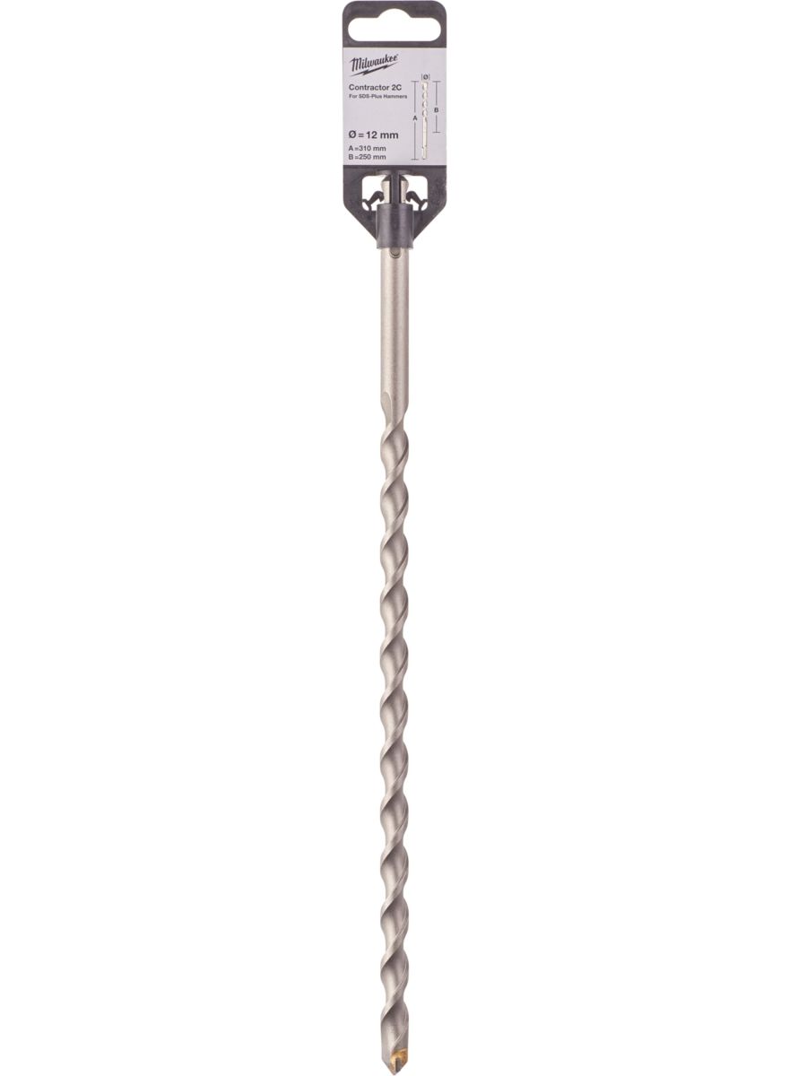 Бур SDS-PLUS Contractor MILWAUKEE діаметр 12x310х250мм (4932471269)